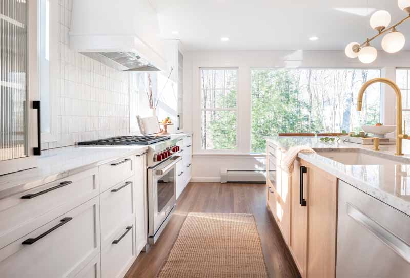 Mid-Century Modern Chic Kitchen, Wilton | Design by the Jonathans, LLC