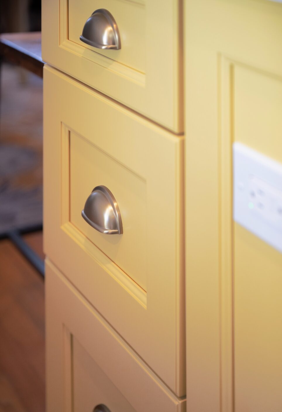 Design By The Jonathans Yellow Cabinets Kitchen