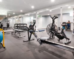 Sleek Basement Gym + Meditation
