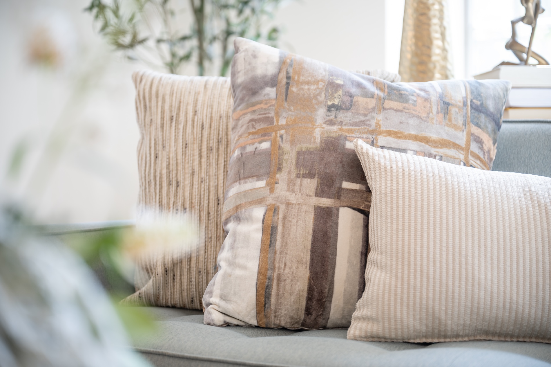 Accent Pillows Organic Interior Design Style