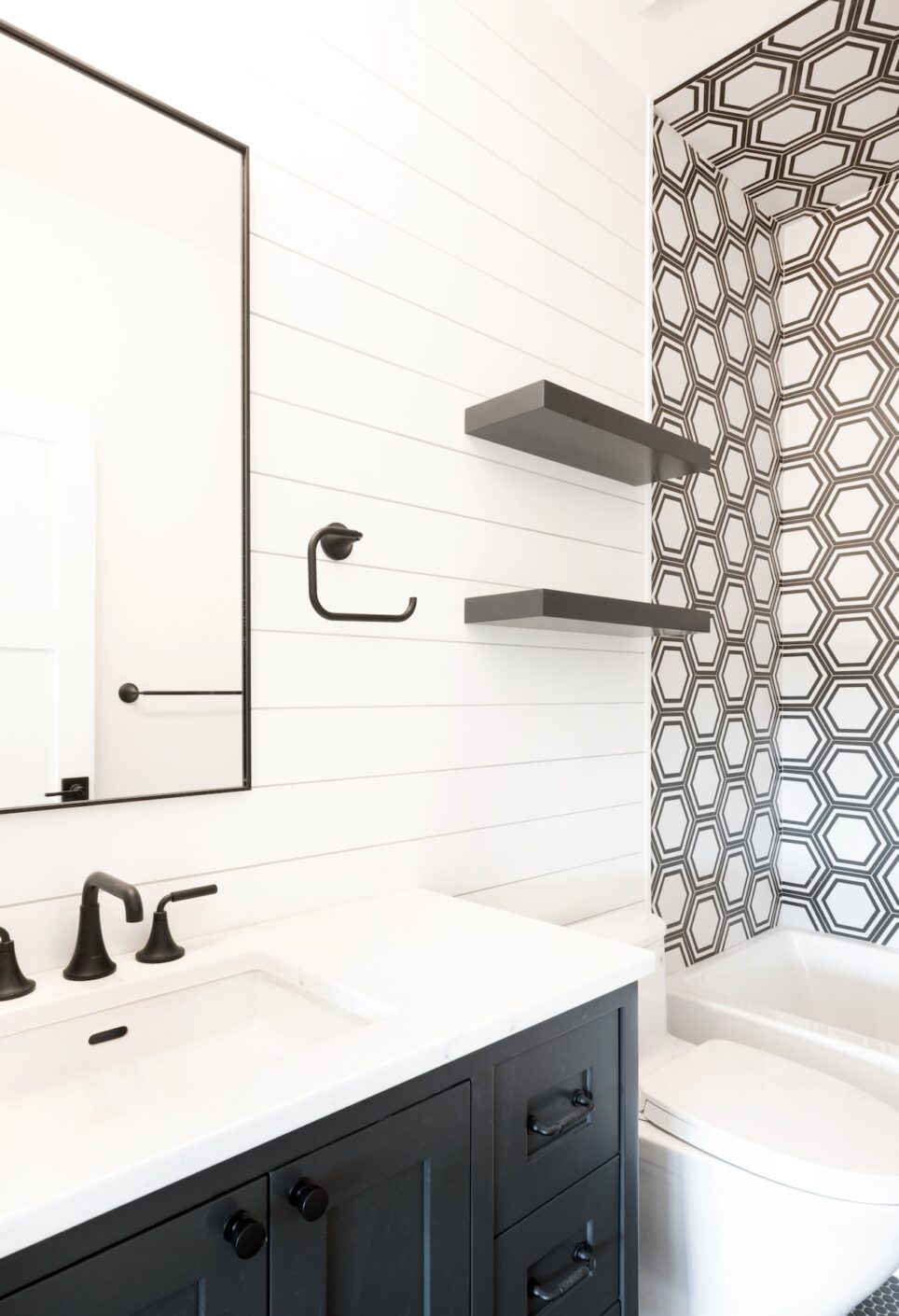 Bathroom Interior Design White Shiplap