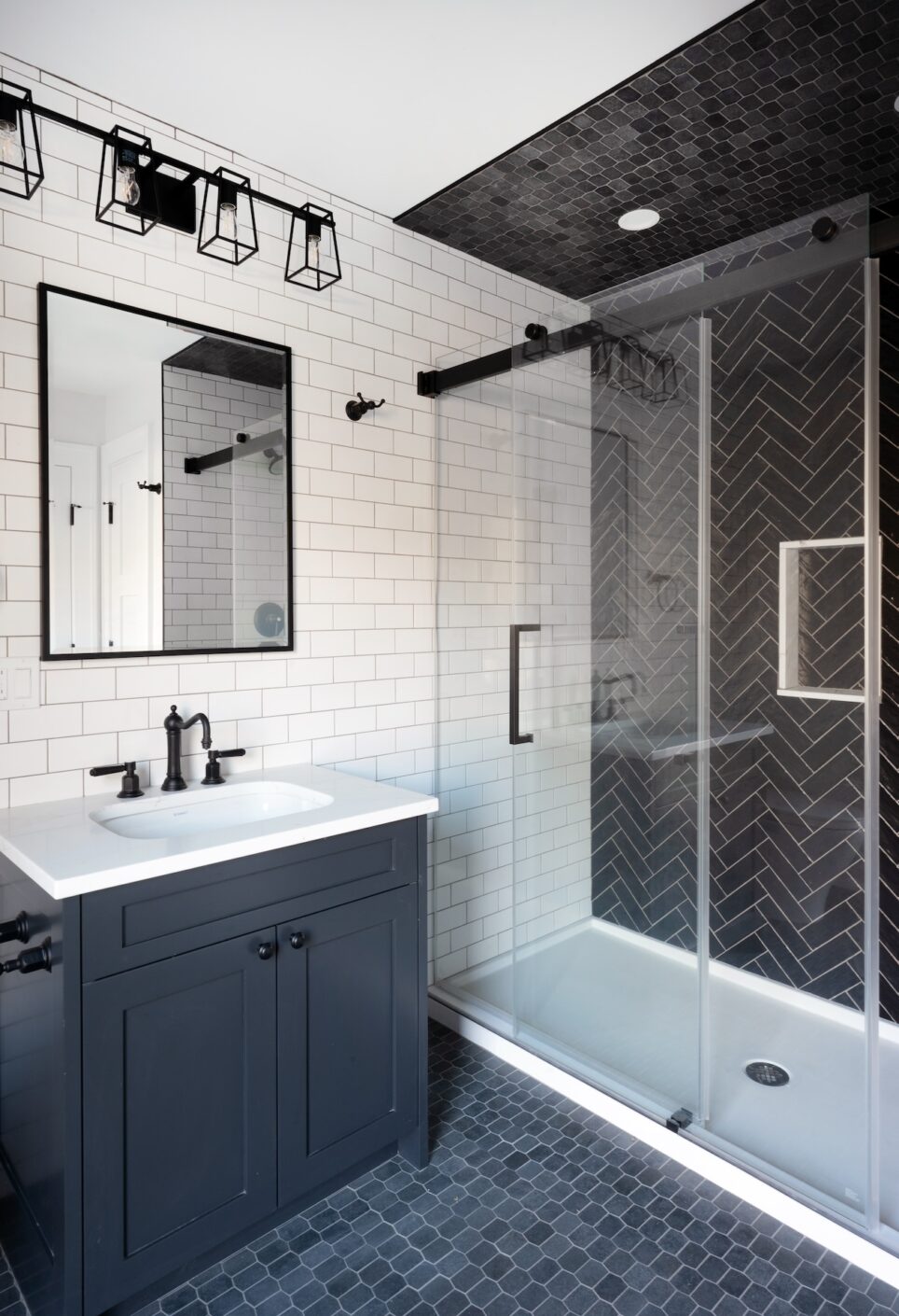 Blue And White Bathroom Design By The Jonathans