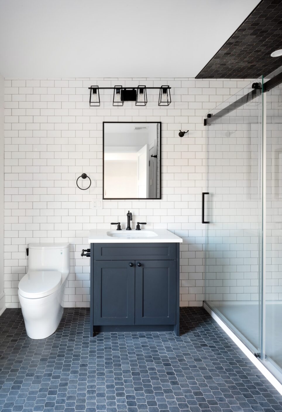 Blue Tile Floor Bethany Ct Interior Design