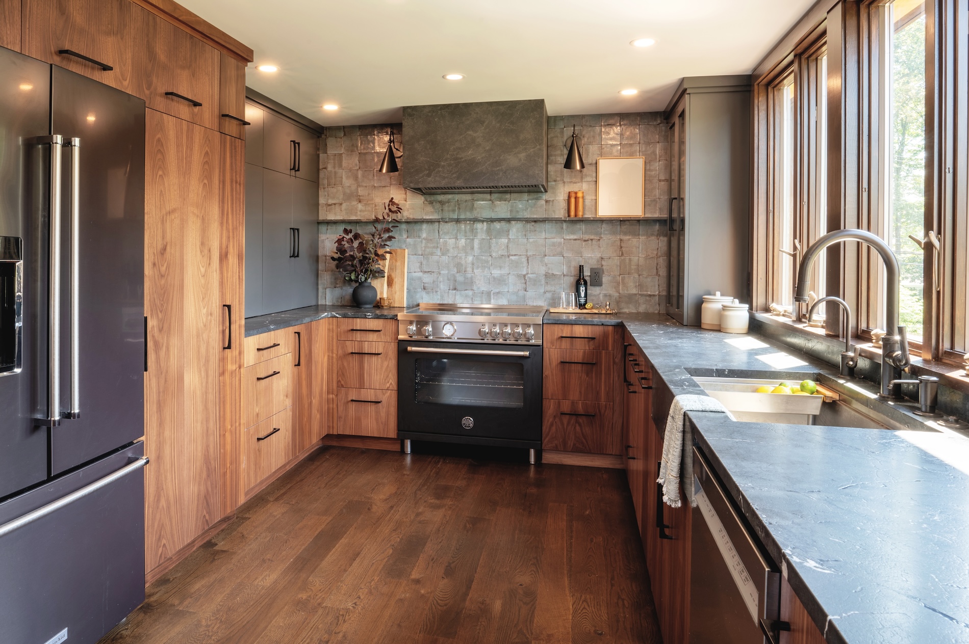 Branford Ct Kitchen Design Mid Century Rustic