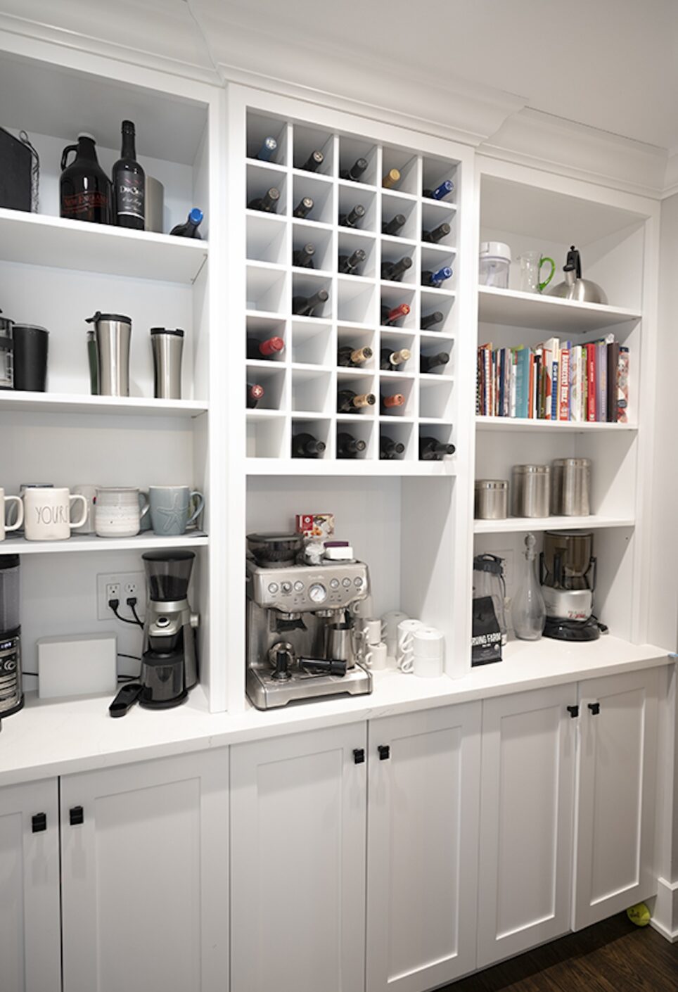 Butlers Pantry Wine Storage Shelves Coffee Bar