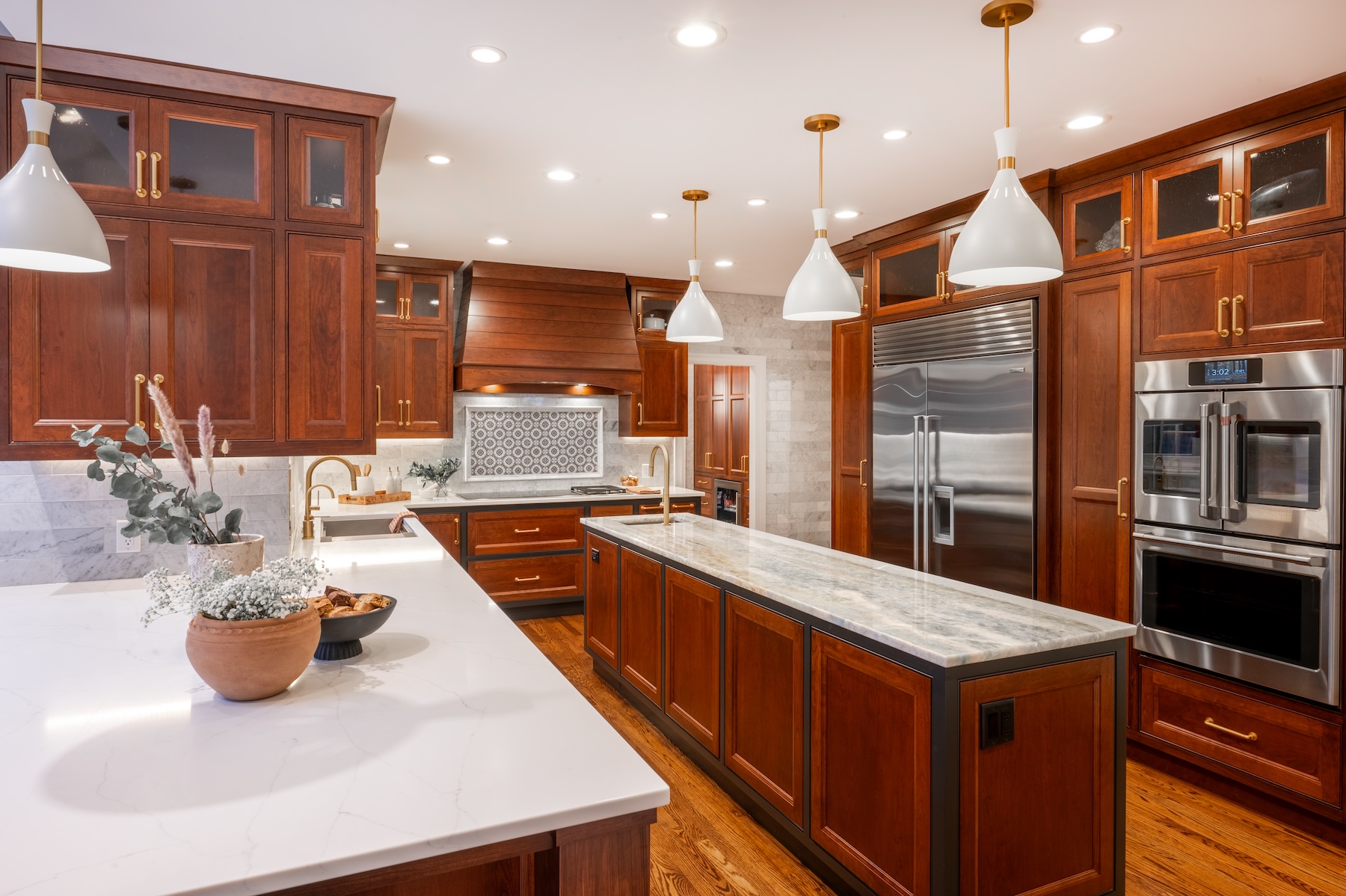 Cherry Cabinetry Guilford Ct Kitchen Interior Design