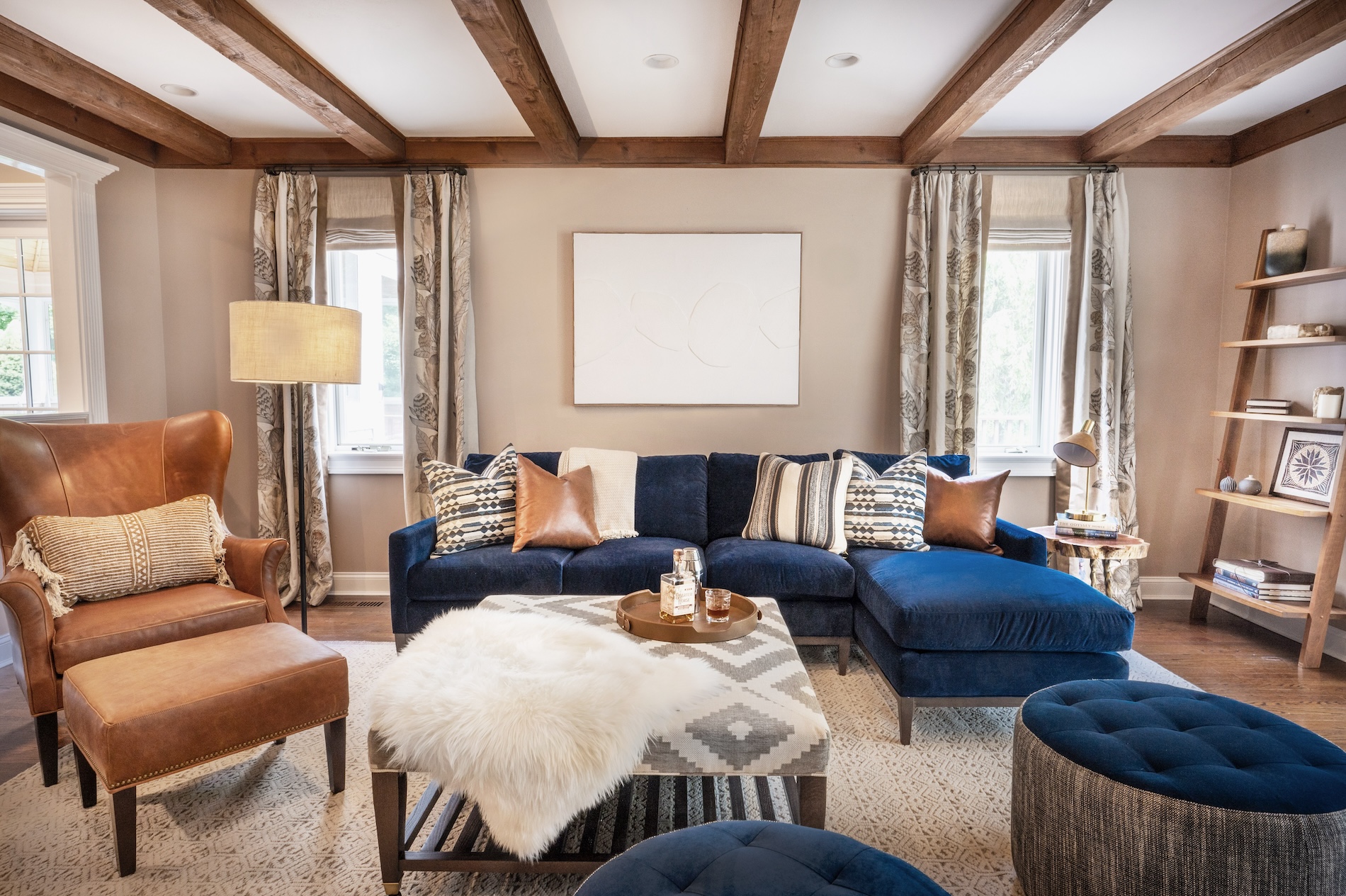 Cozy Mountain Chic Living Room Design By The Jonathans