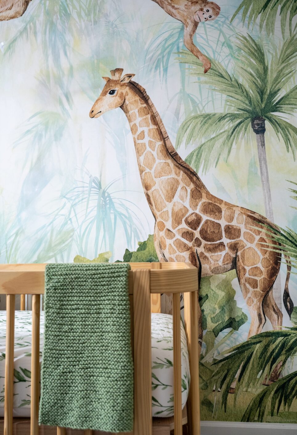 Giraffe Wallpaper Safari Nursery East Haven Ct