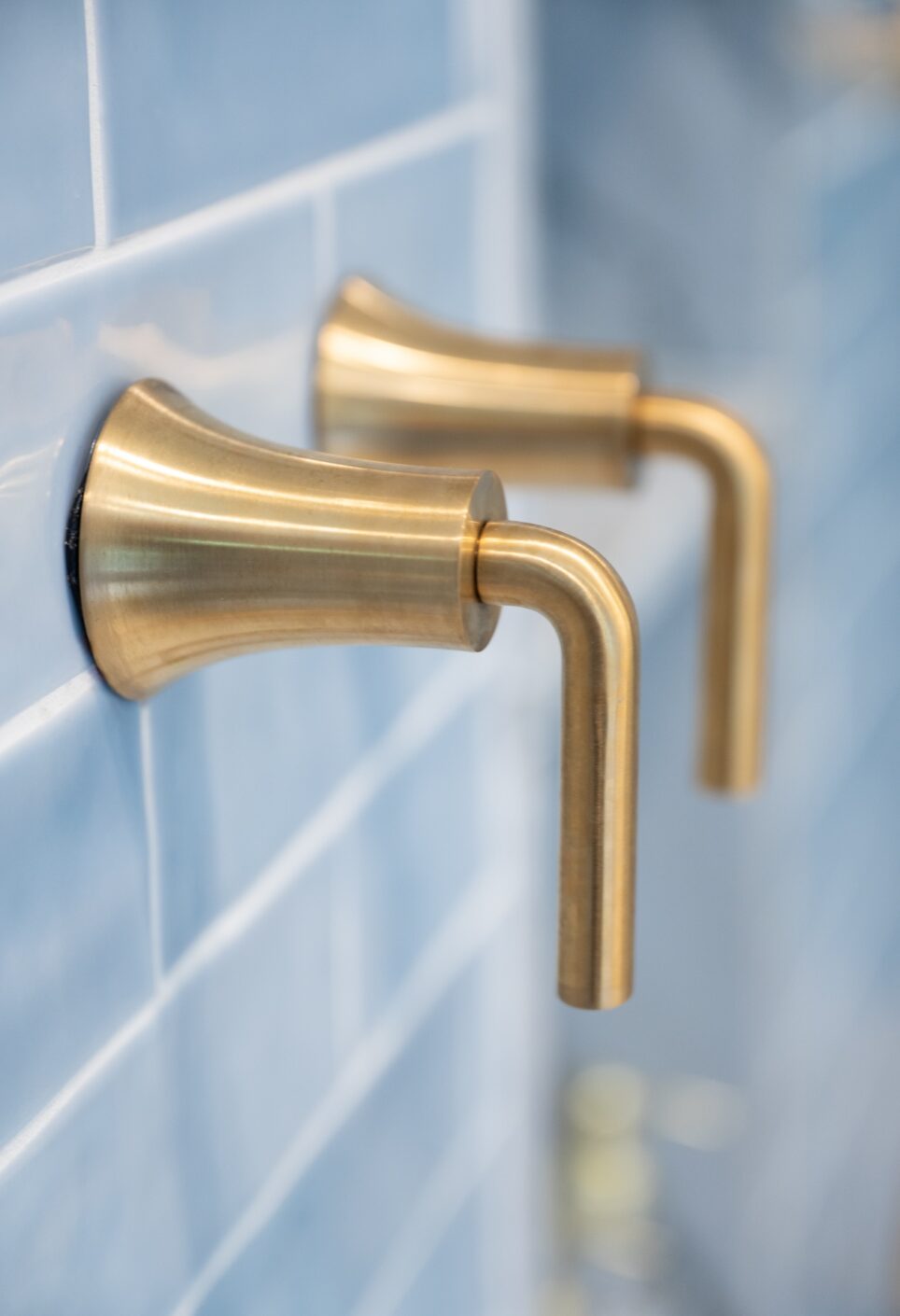 Glastonbury Primary Bathroom Gold Shower Handles