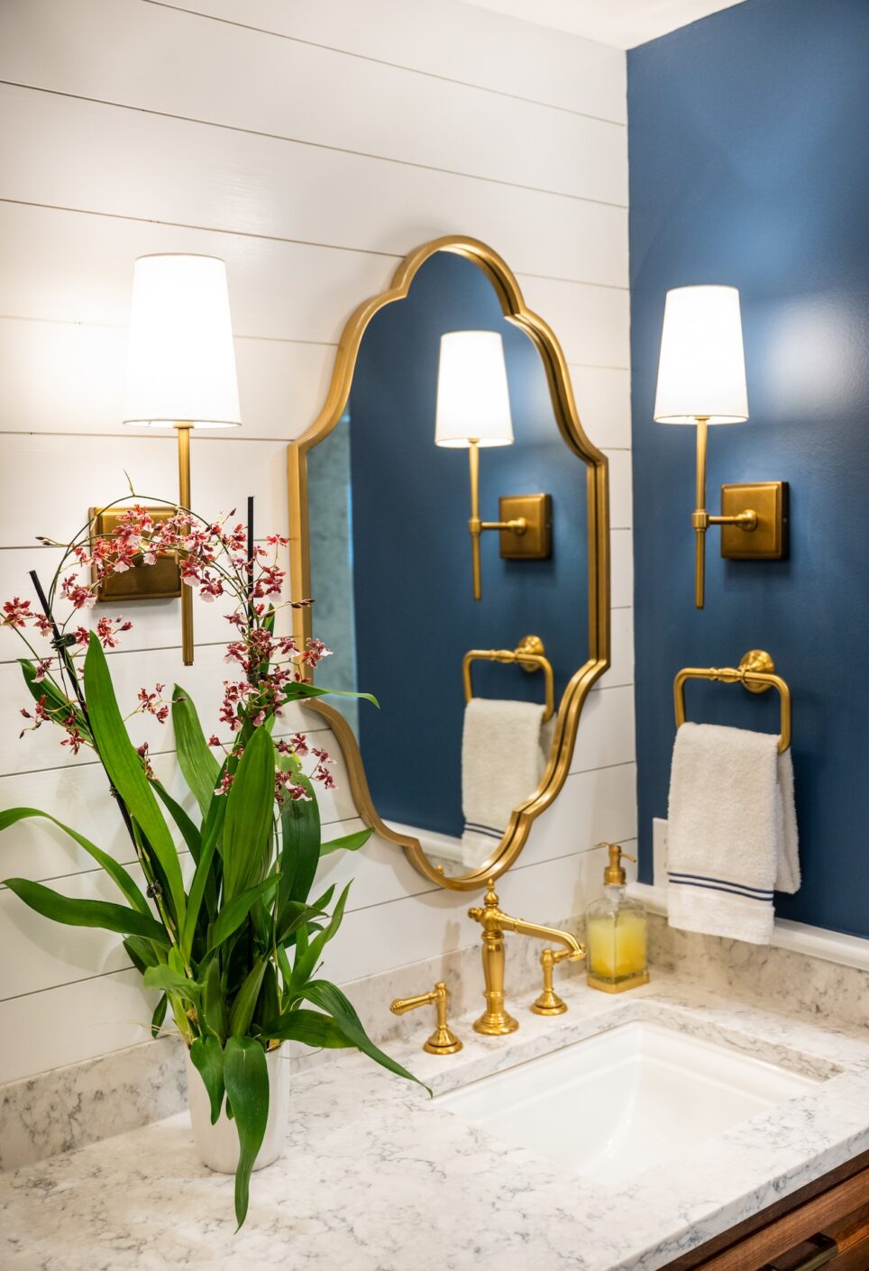 Gold Bathroom Mirror Design By The Jonathans