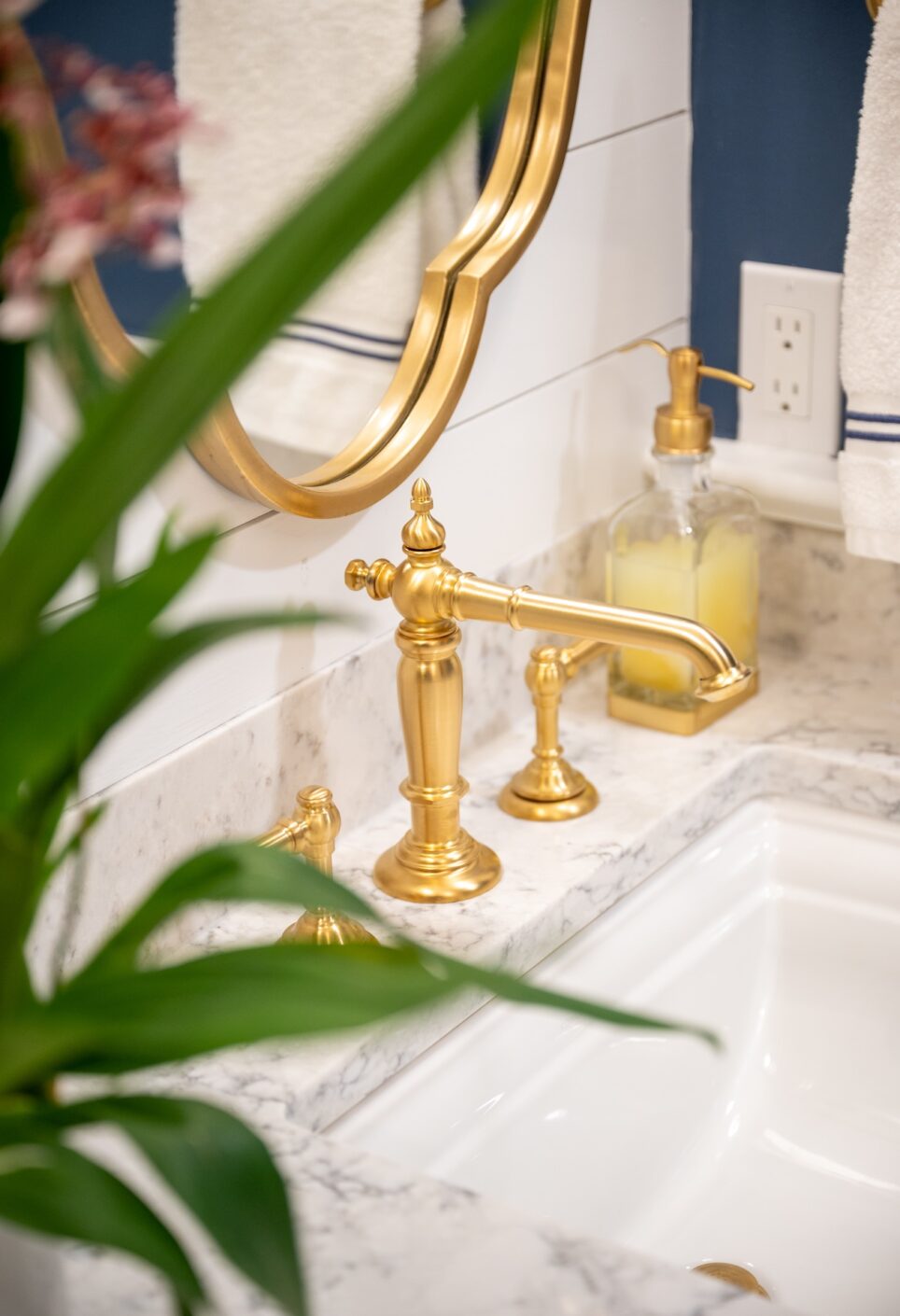 Gold Faucet Bathroom Sink
