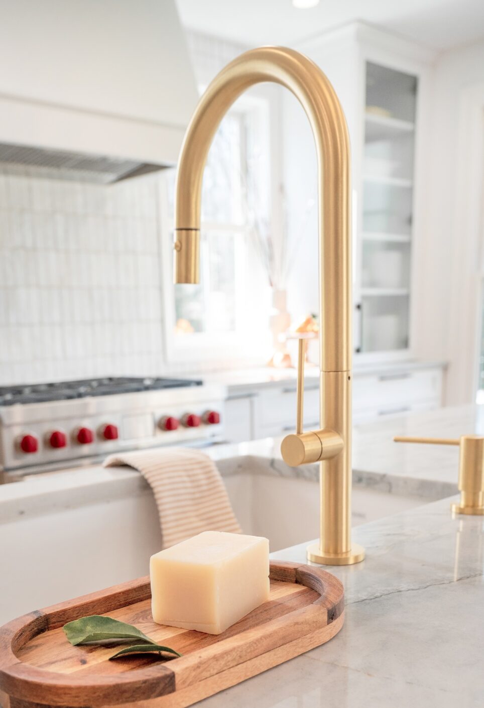Gold Faucet Kitchen Sink Mid Century Kitchen