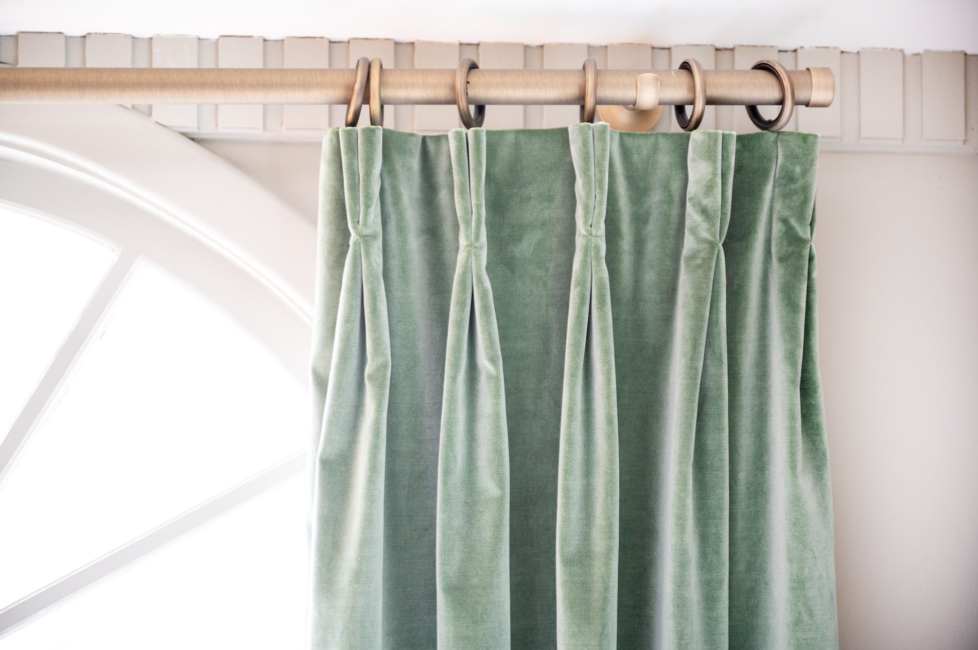 Green Window Treatments Custom Draperies