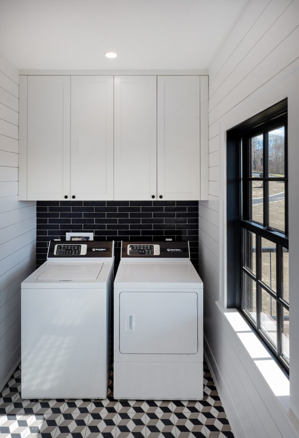 Laundry Room Custom Tile Floor