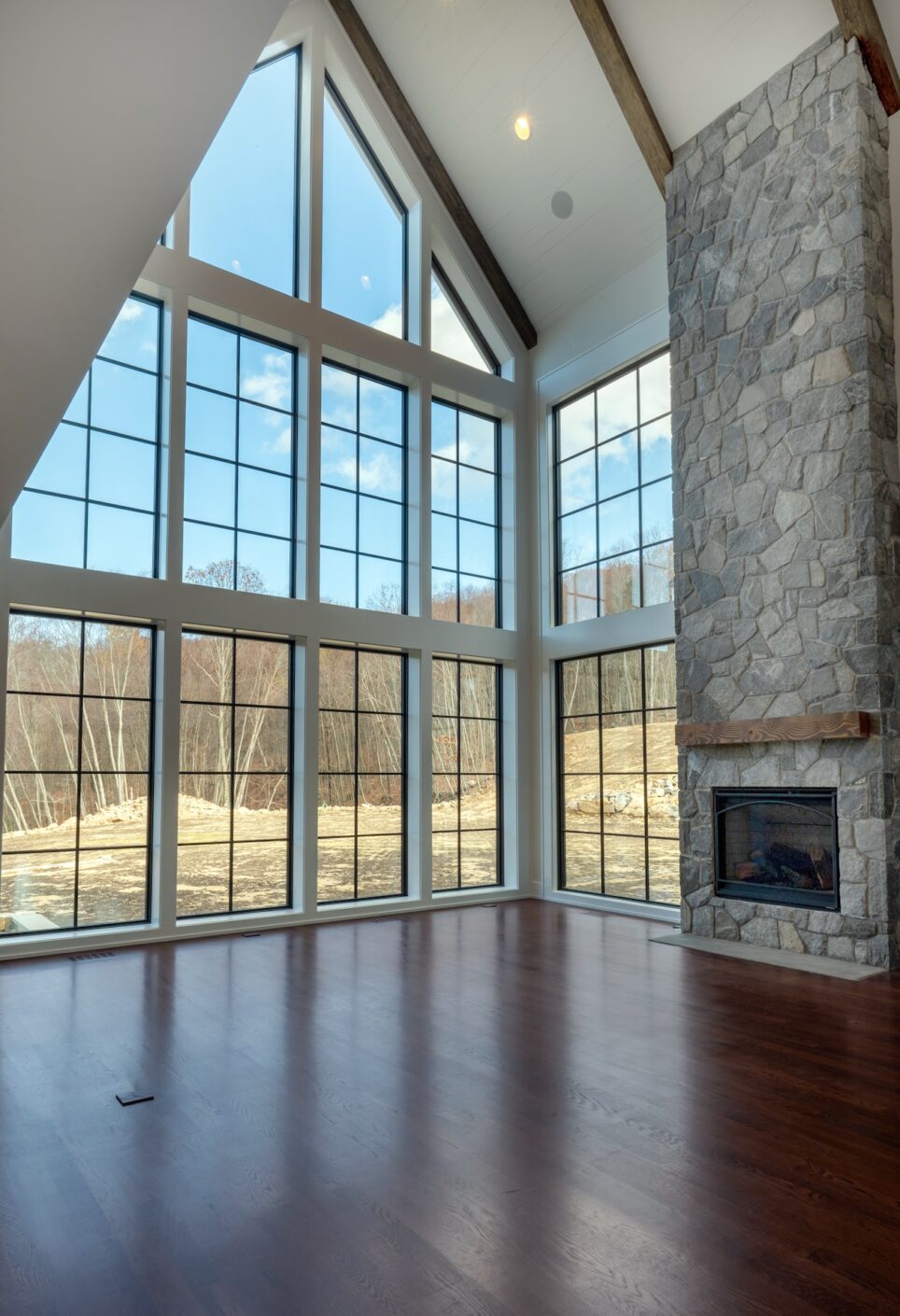 Living Room With Floor To Ceiling Windows