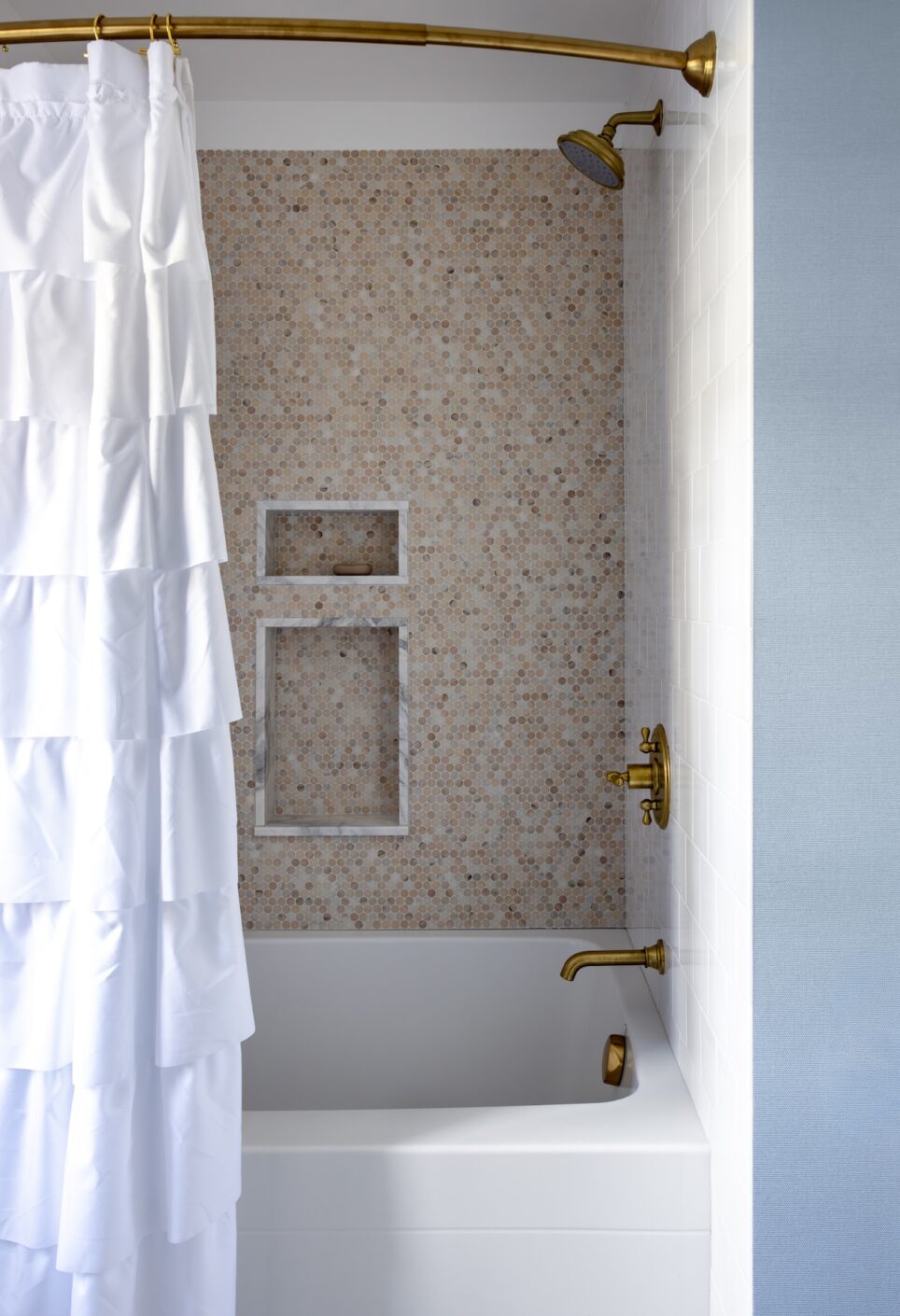 Shower Detail Gold Hardware North Haven Ct
