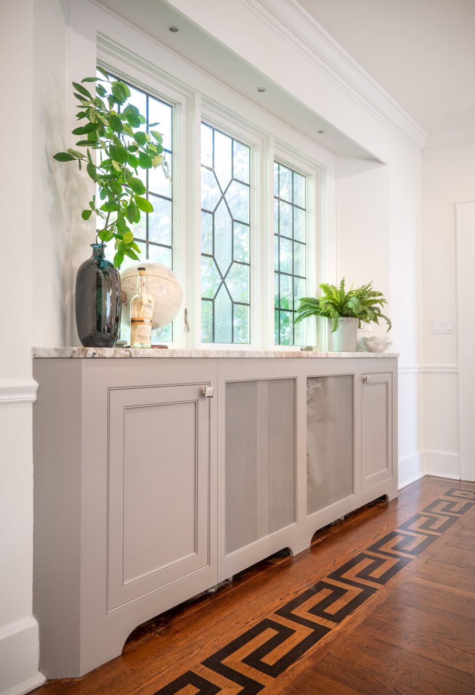 Sideboard With Natural Plants Larchmont Ny