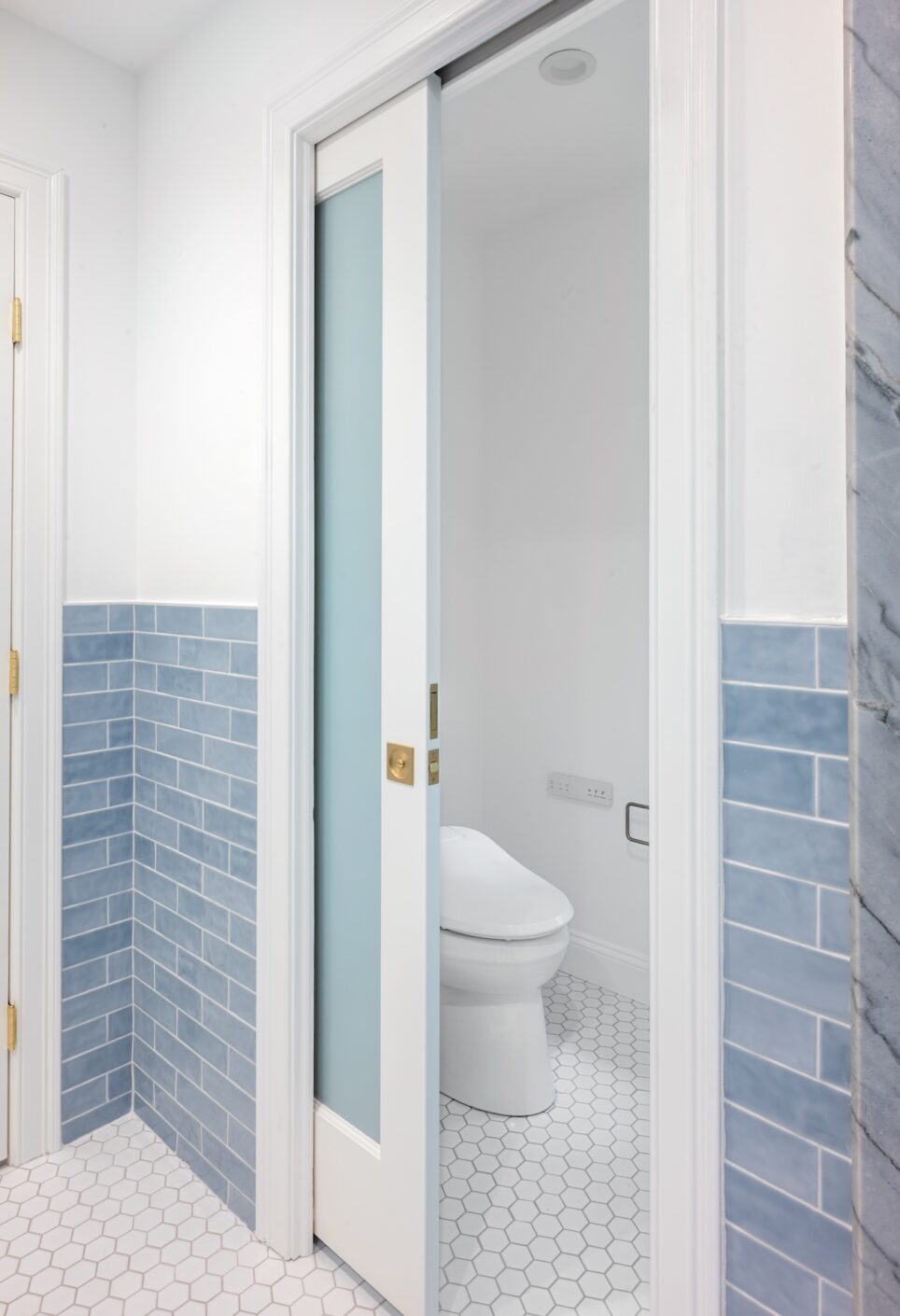 Sliding Pocket Door Bathroom Design