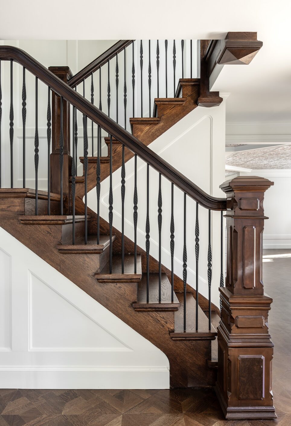 Staircase Wood With White Design By The Jonathans