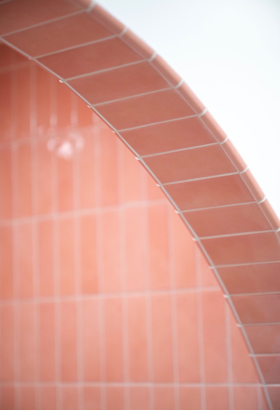 Tile Detail Salmon Pink Shower Tile