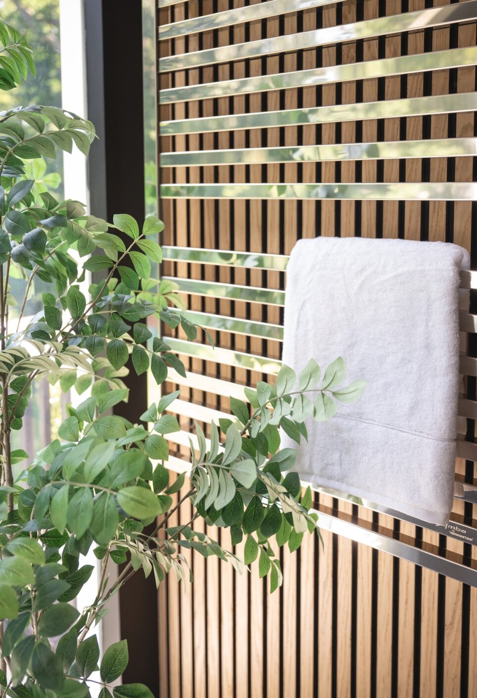 Towel Rack With Wood Wall Design By The Jonathans