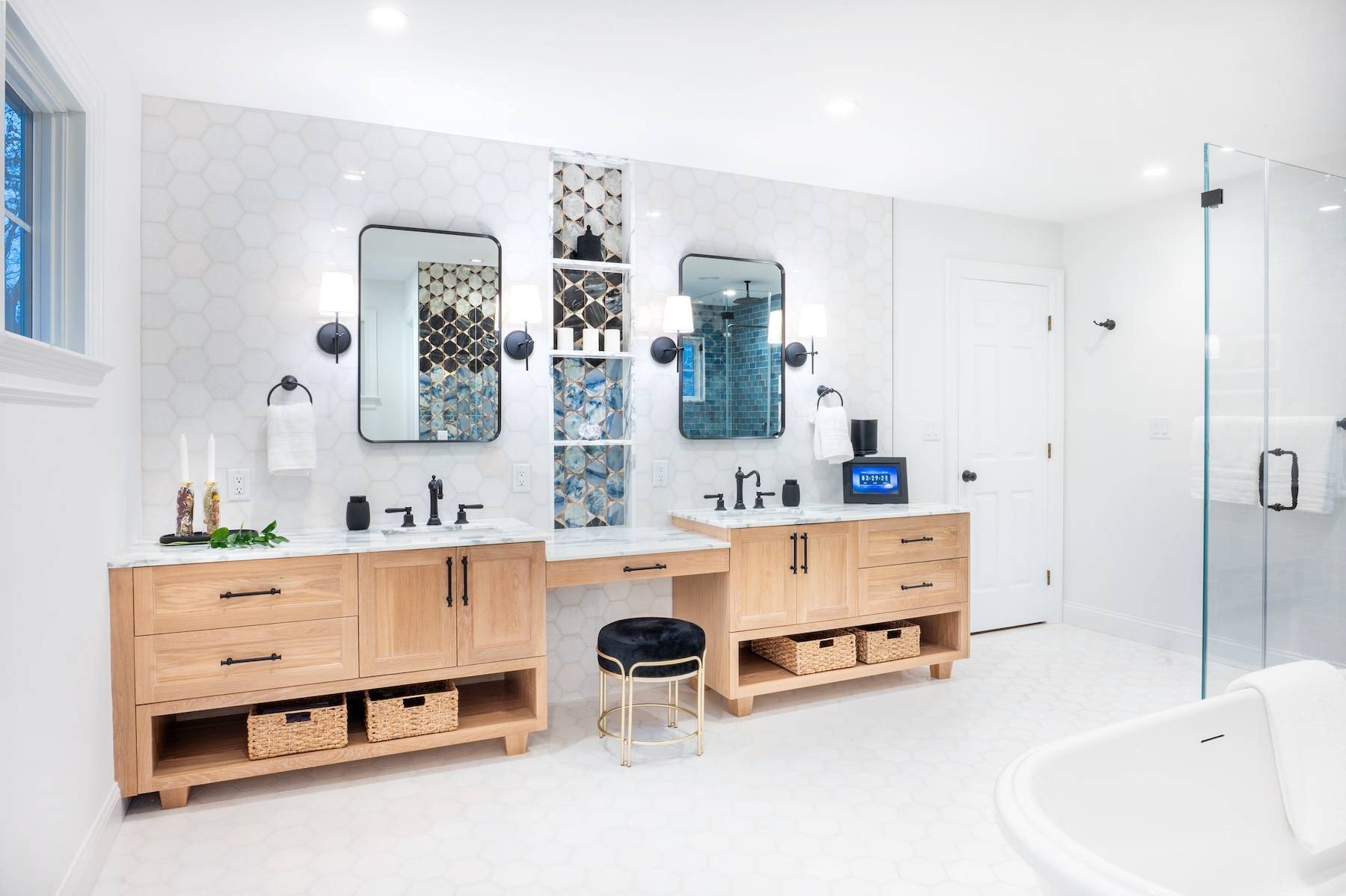 White Bathroom Interior Design Guilford Ct