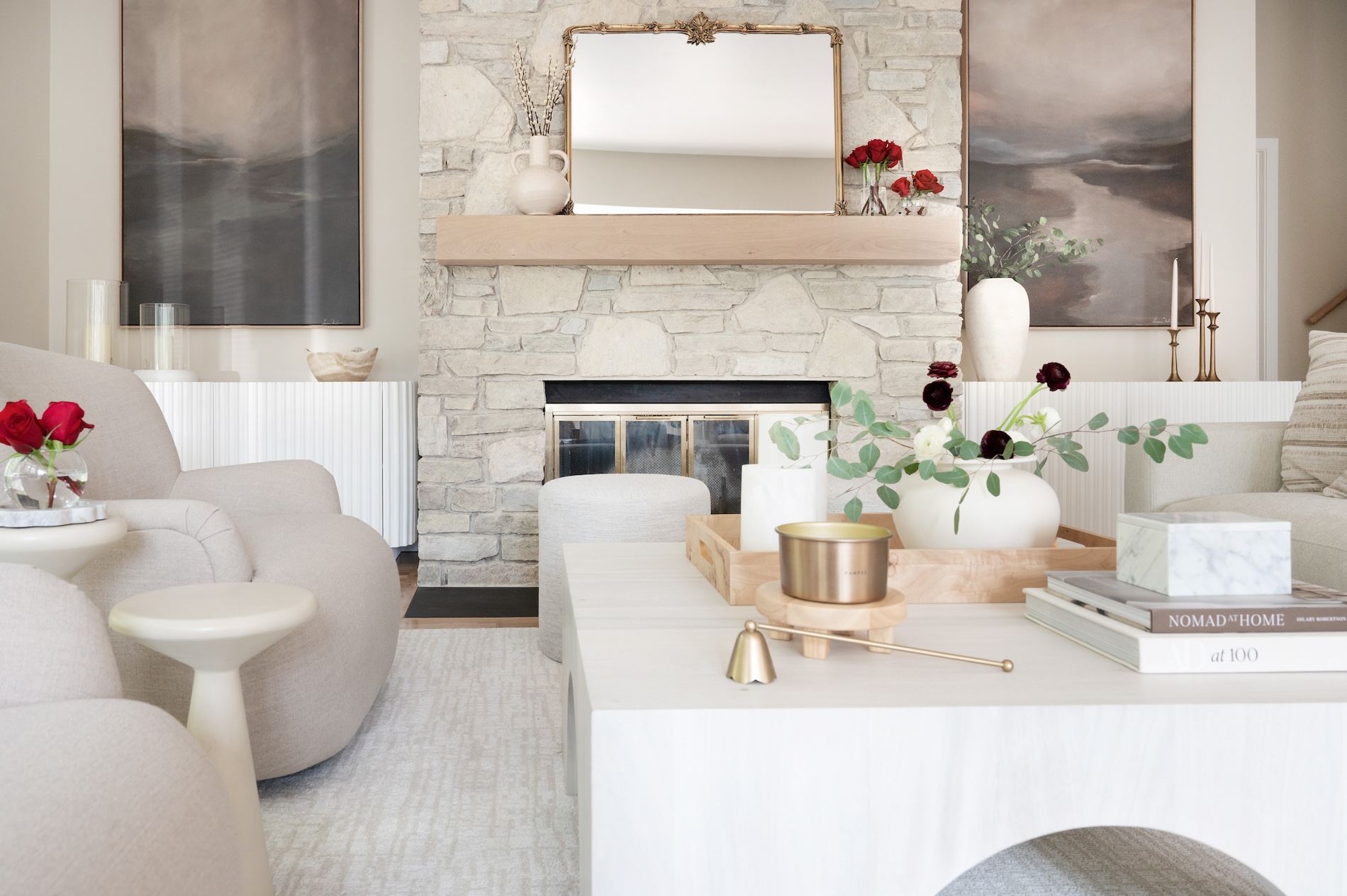 Woodbridge Ct Organic Modern Living Room Design