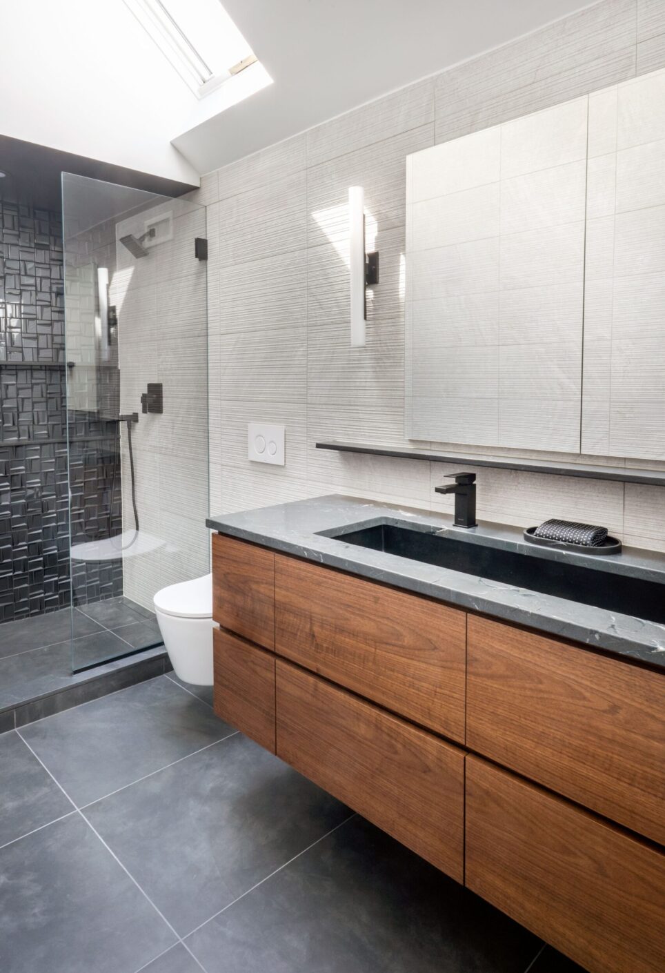 Bathroom Skylight Modern Interior Designer Darien Ct