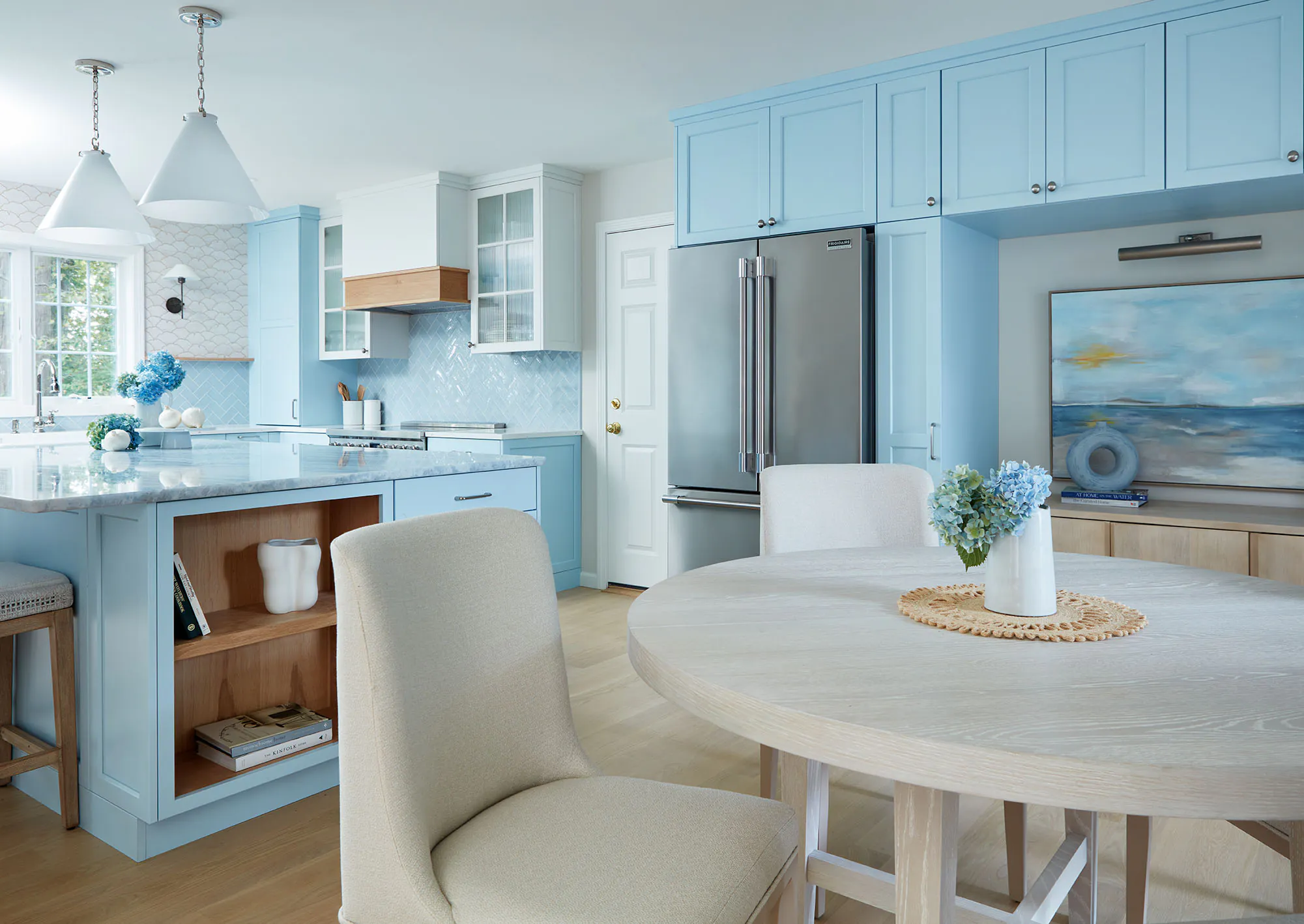 Blue Kitchen Interior Design New Haven