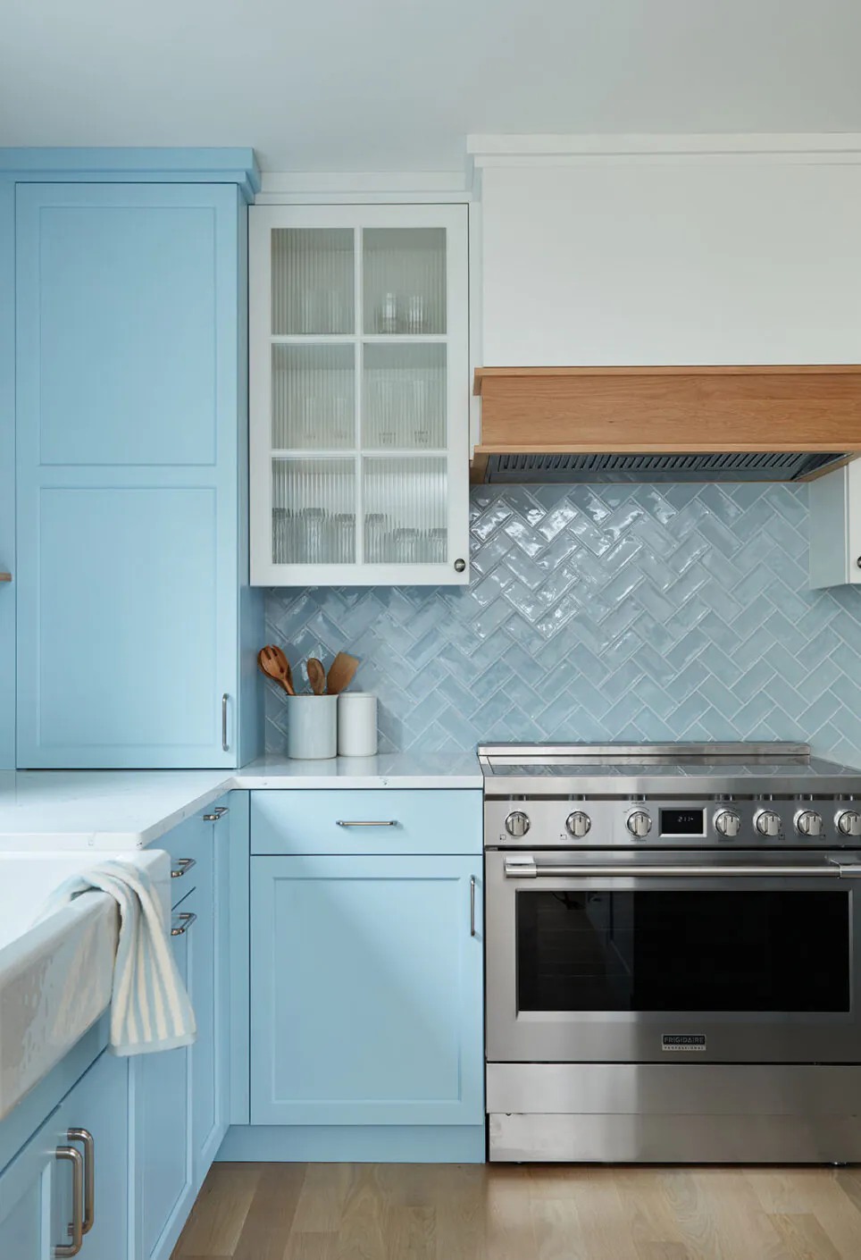 Design By The Jonathans Blue Kitchen Oven Hood Design.jpg