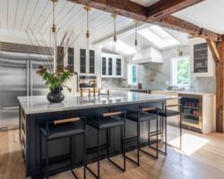 Modern Rustic Post-&-Beam Kitchen