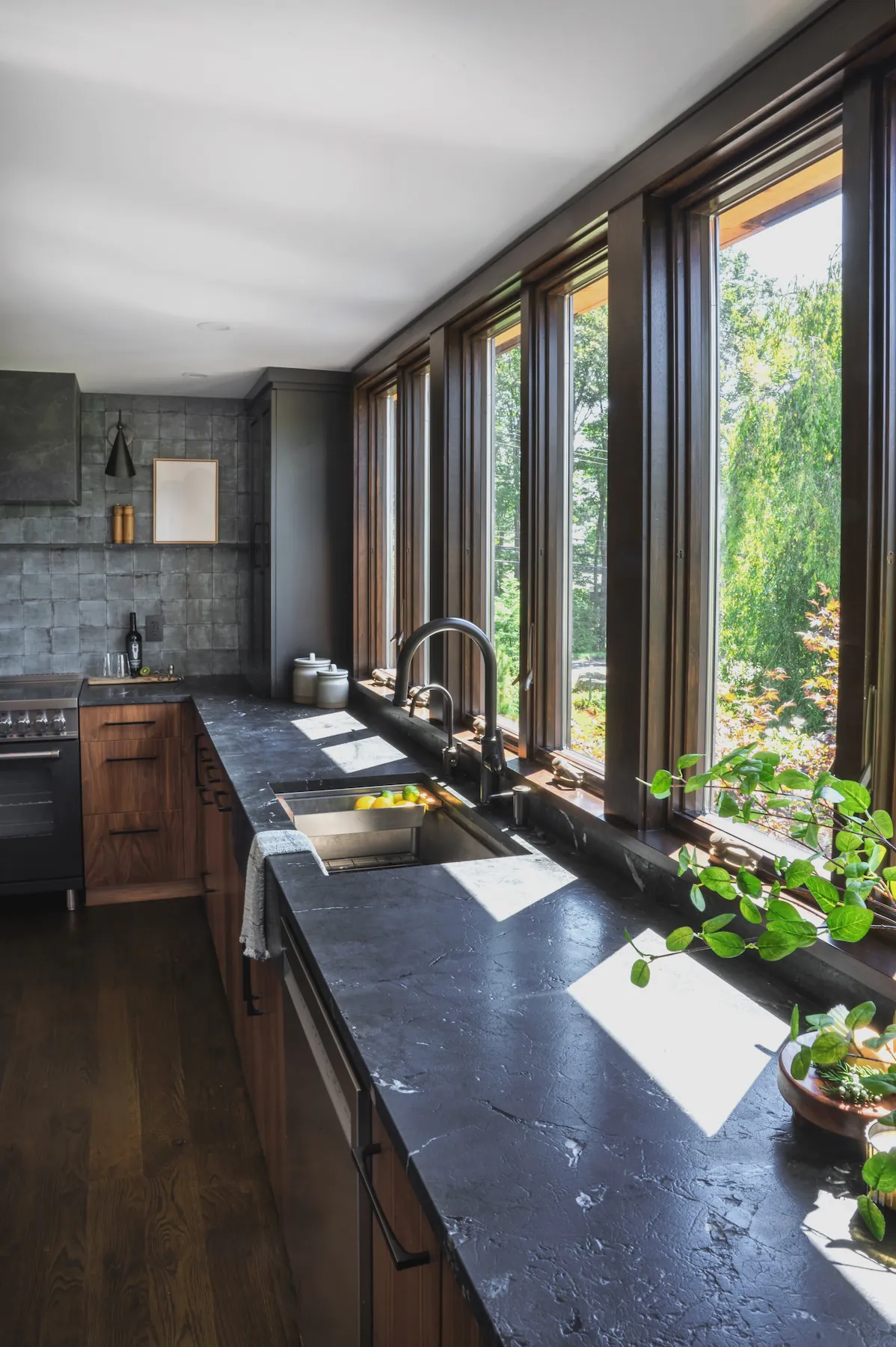 Design By The Jonathans Dark Kitchen Design Countertops