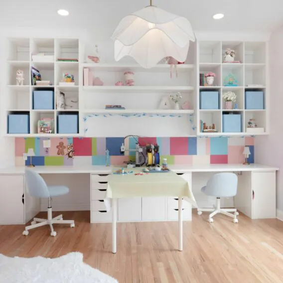 Pastel Study & Craft Room