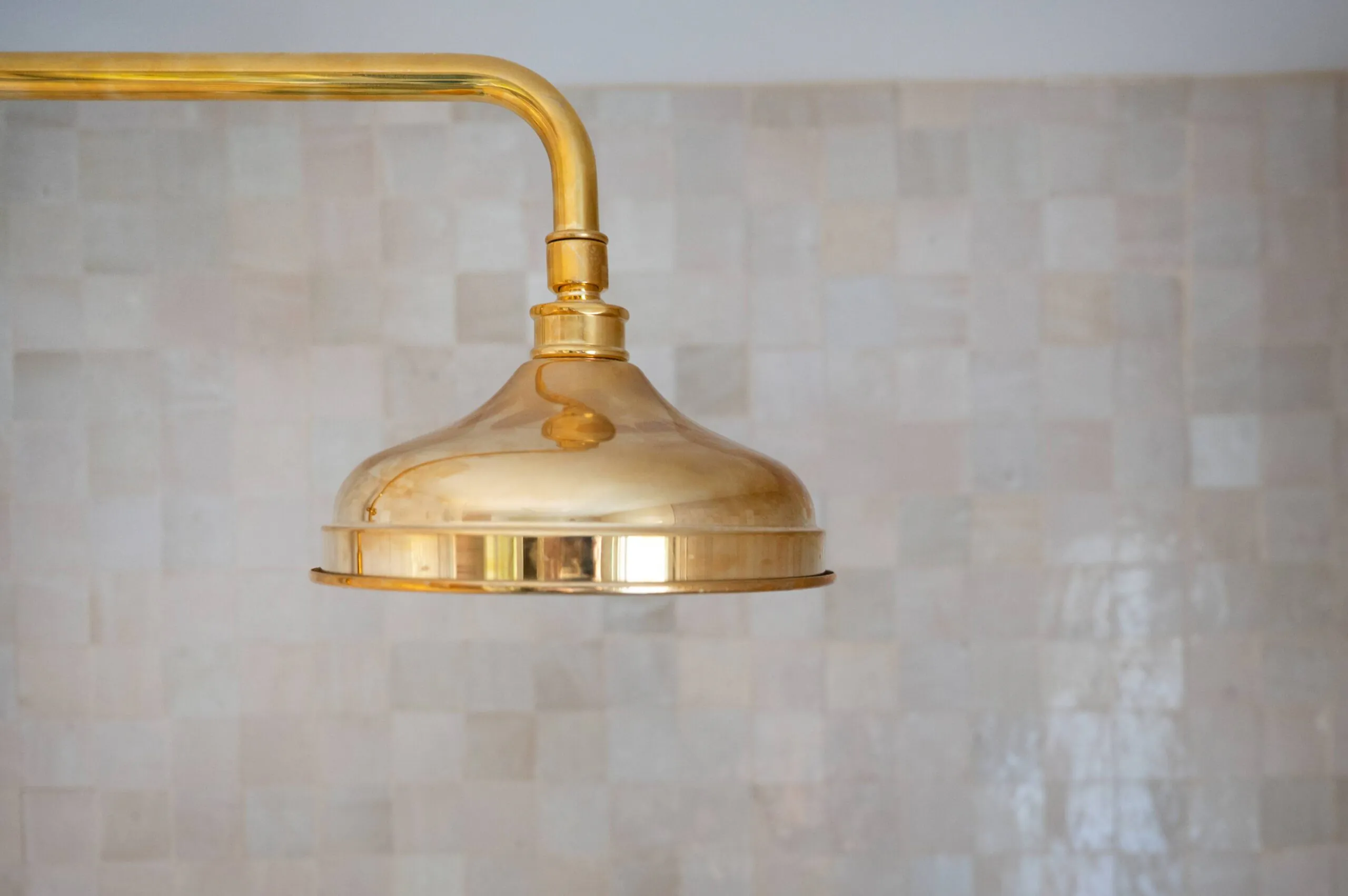 Brass Tone Shower Head