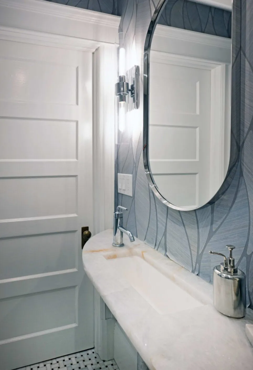 Design By The Jonathans Powder Room Design