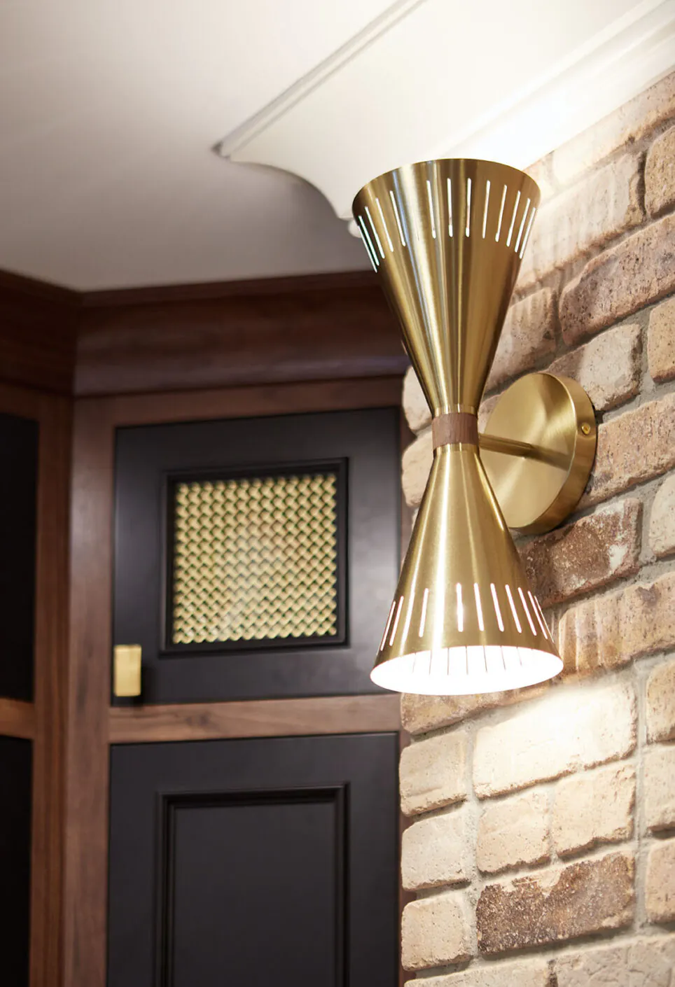 Brass Cone Sconce