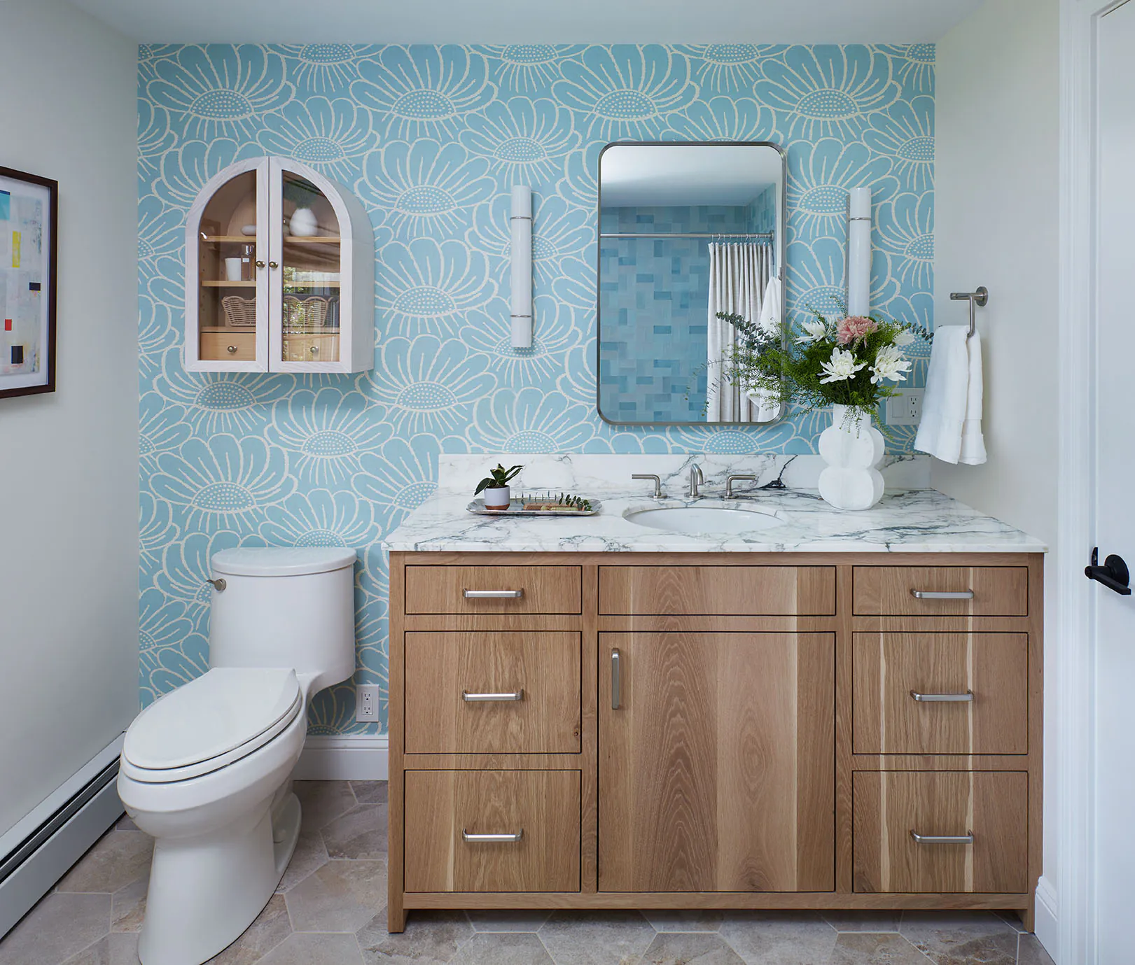 Design By The Jonathans Guest Bathroom Design