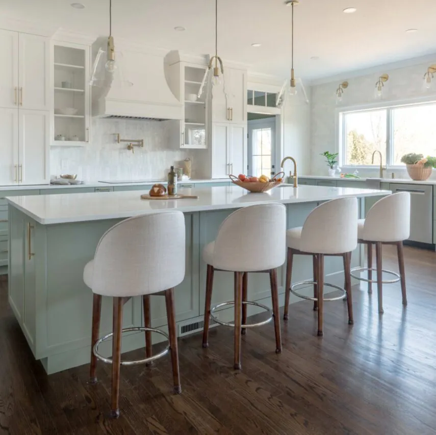 Soft Transitional Kitchen, Powder Room and Laundry Room Addition