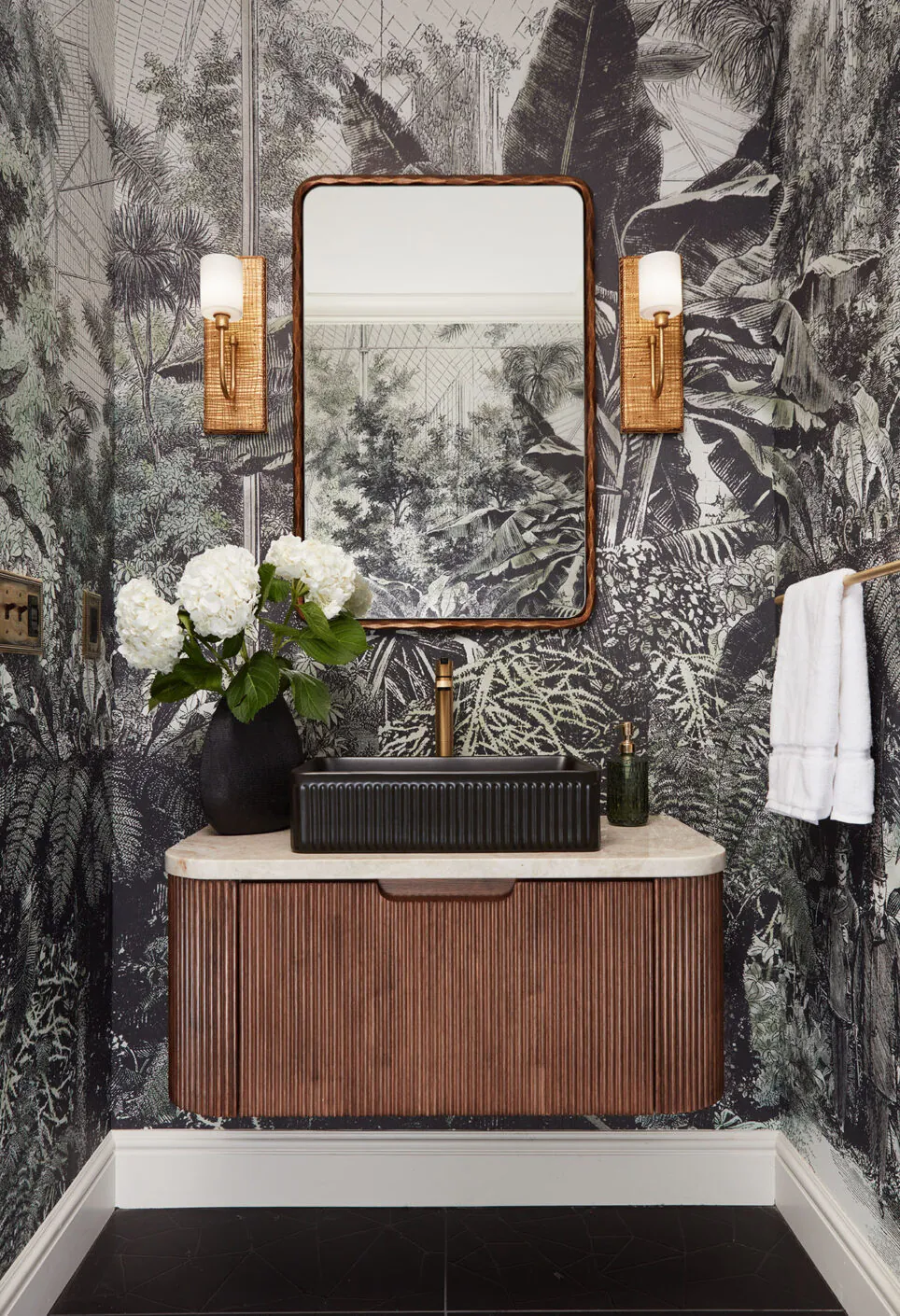 Design By The Jonathans Powder Room Design