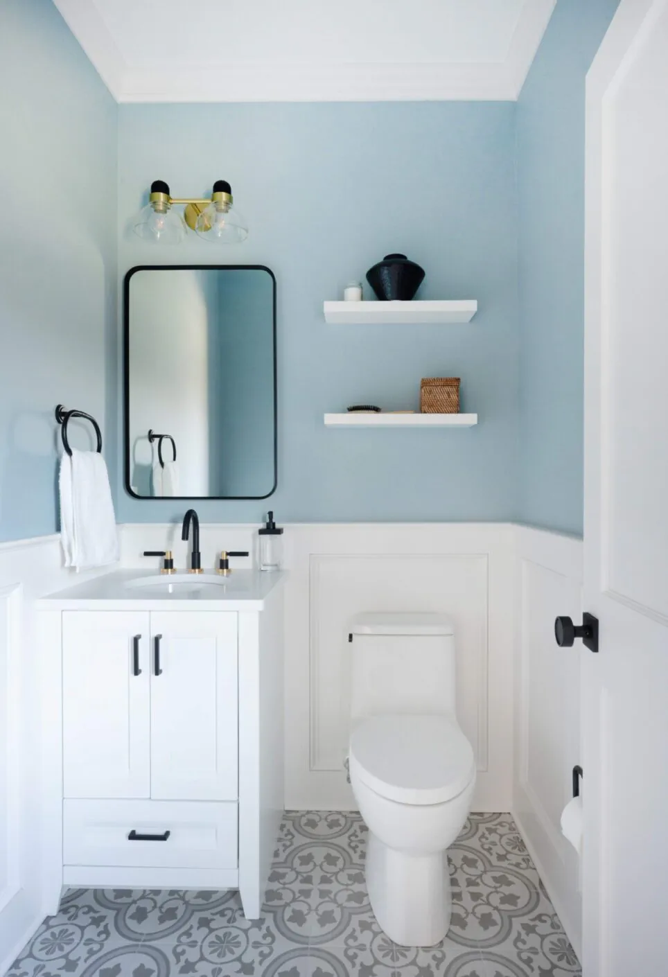 Design By The Jonathans Powder Room Design