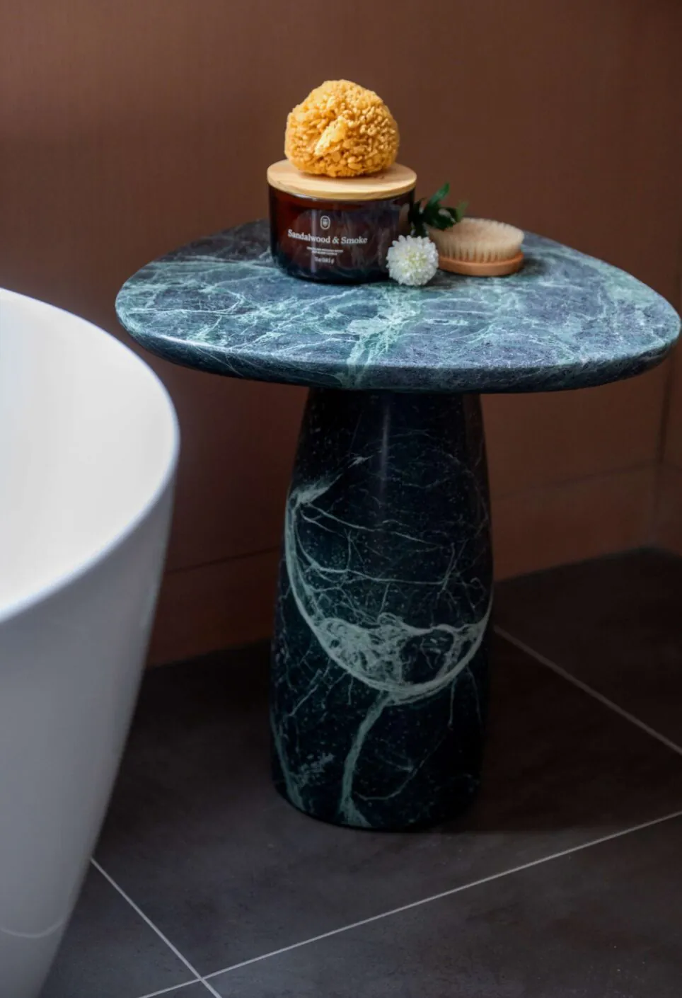 Green Stone Side Table