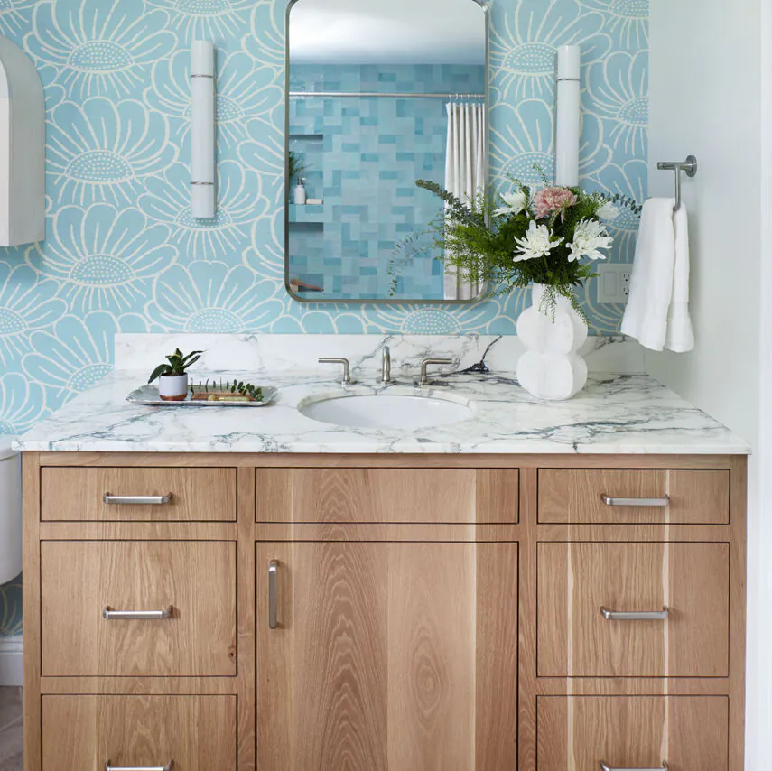 Organic Coastal Guest Bathroom